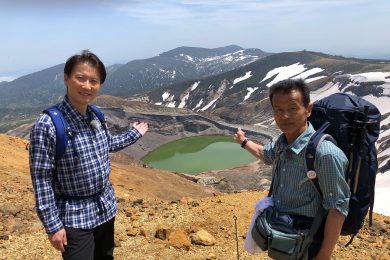 蔵王で登山