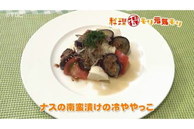8月20日放送　本木悦子先生　ナスの南蛮漬けの冷ややっこ