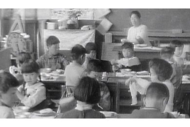 【昭和のやまがた～ふる里のあの時～】学校給食（昭和36年）