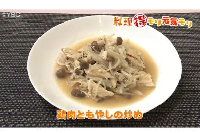 12月8日放送　味田和教先生　鶏肉ともやし炒め
