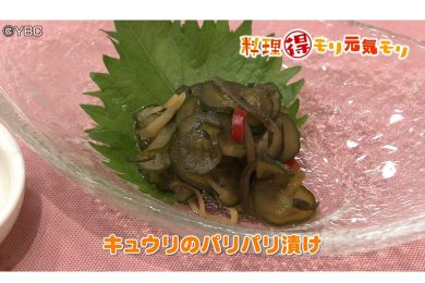 6月25日放送　本木悦子先生　キュウリのパリパリ漬け